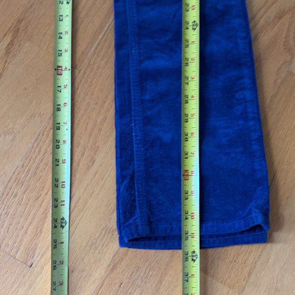 Pilcro Anthropologie royal blue corduroy pants size 26 - Picture 7 of 13